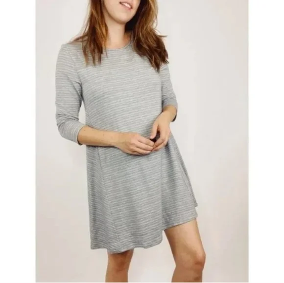 garnet hill linen trapeze dress Scalloped-Edge Linen Dress